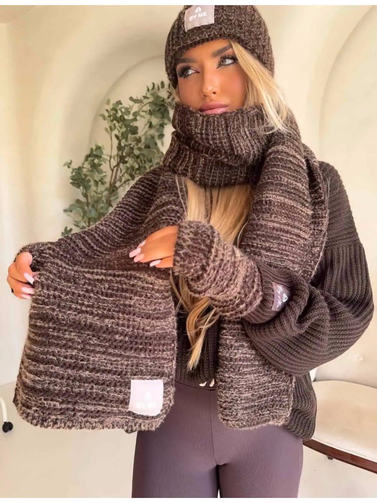 Komplet 3w1 ALASKA, czekolada