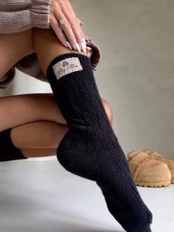 Skarpetki z wełną WOOL, czarne