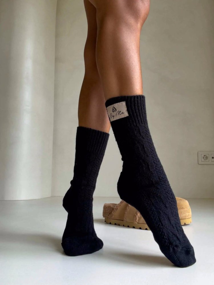 Skarpetki z wełną WOOL, czarne