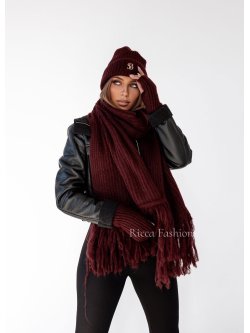 Komplet 3w1 BASSI, bordo