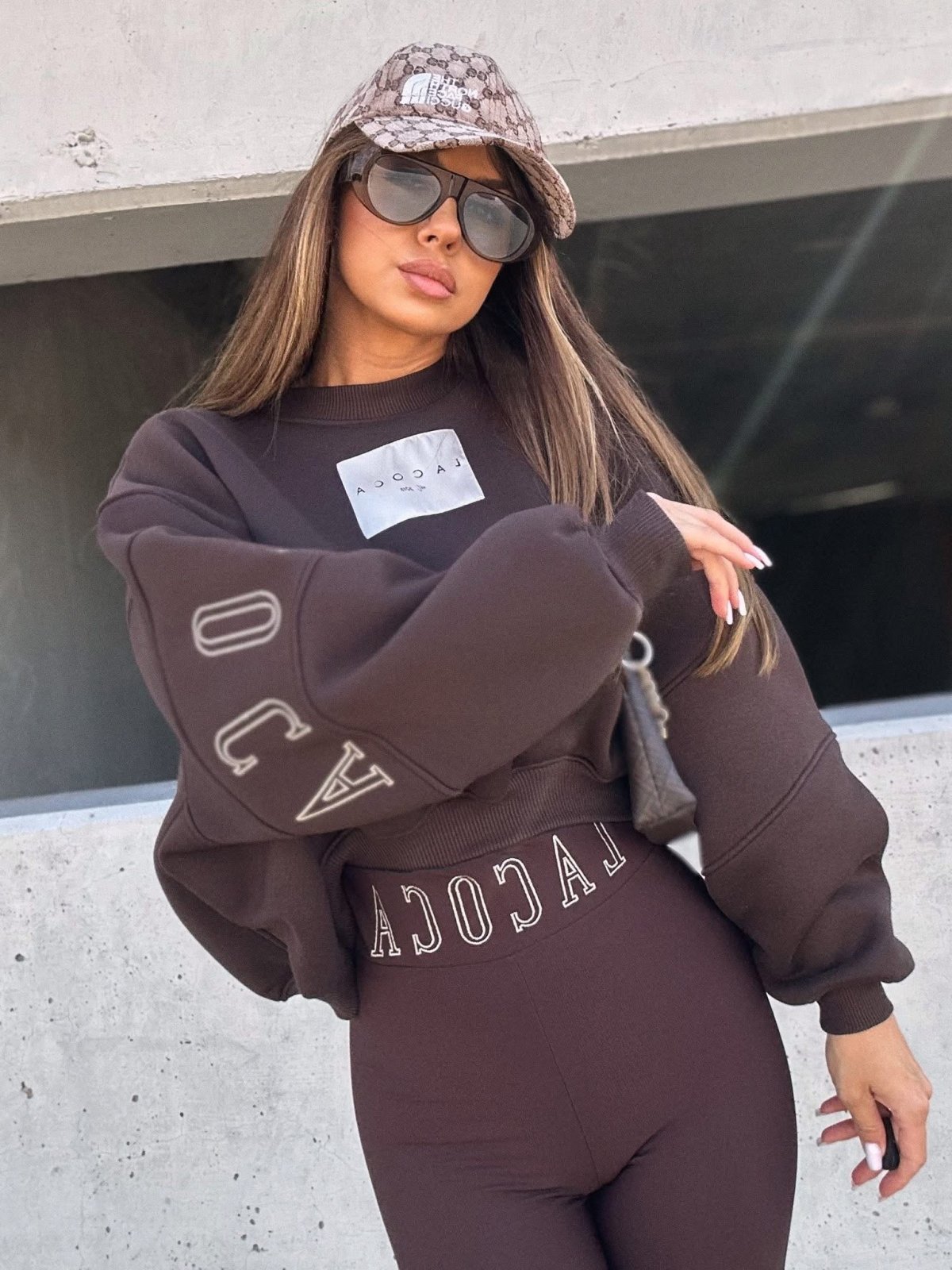 Bluza dresowa COCINE, chocolate