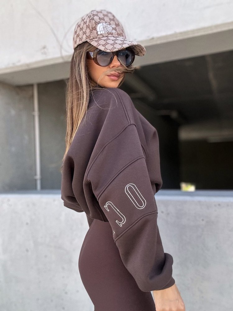 Bluza dresowa COCINE, chocolate