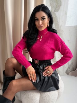 Półgolf z wiskozą XAVIER, fuchsia