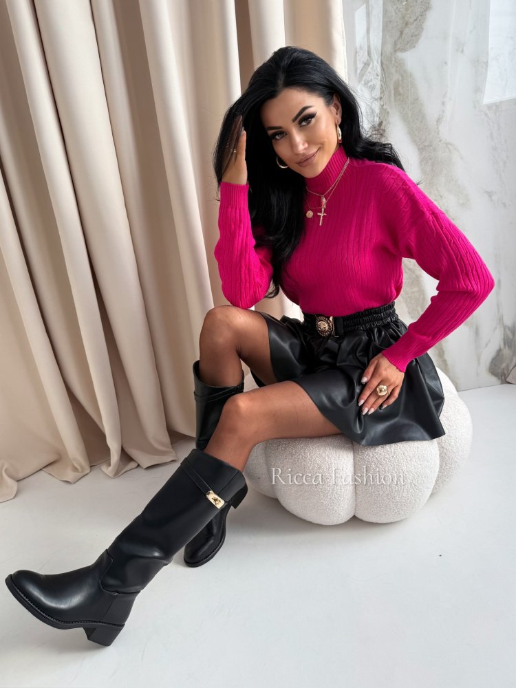 Półgolf z wiskozą XAVIER, fuchsia