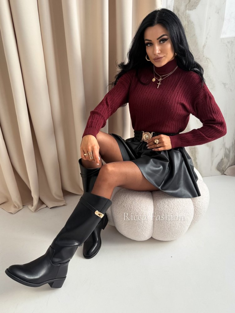 Półgolf z wiskozą XAVIER, bordo