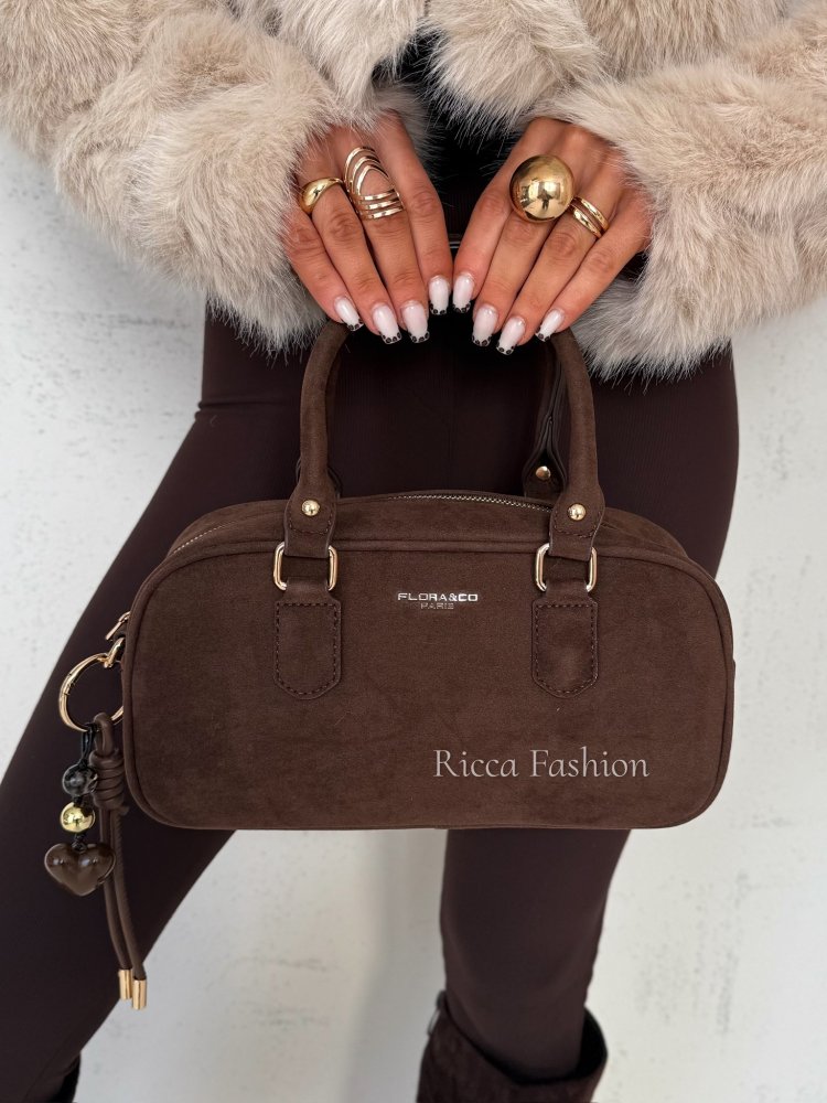 Torebka/kuferek zamszowy...