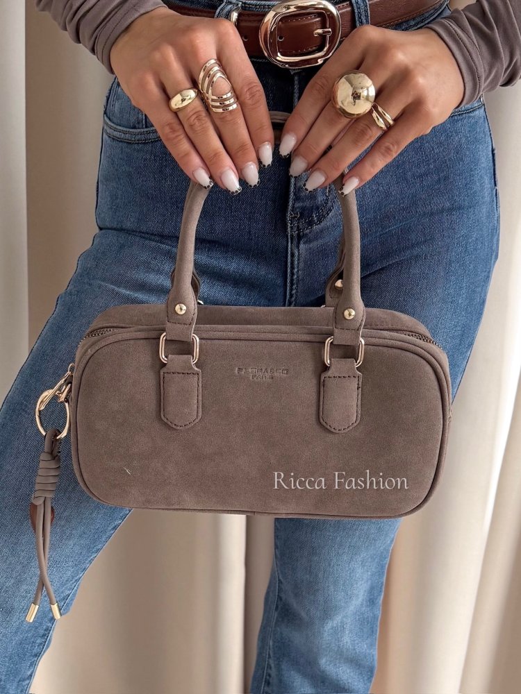 Torebka/kuferek zamszowy...