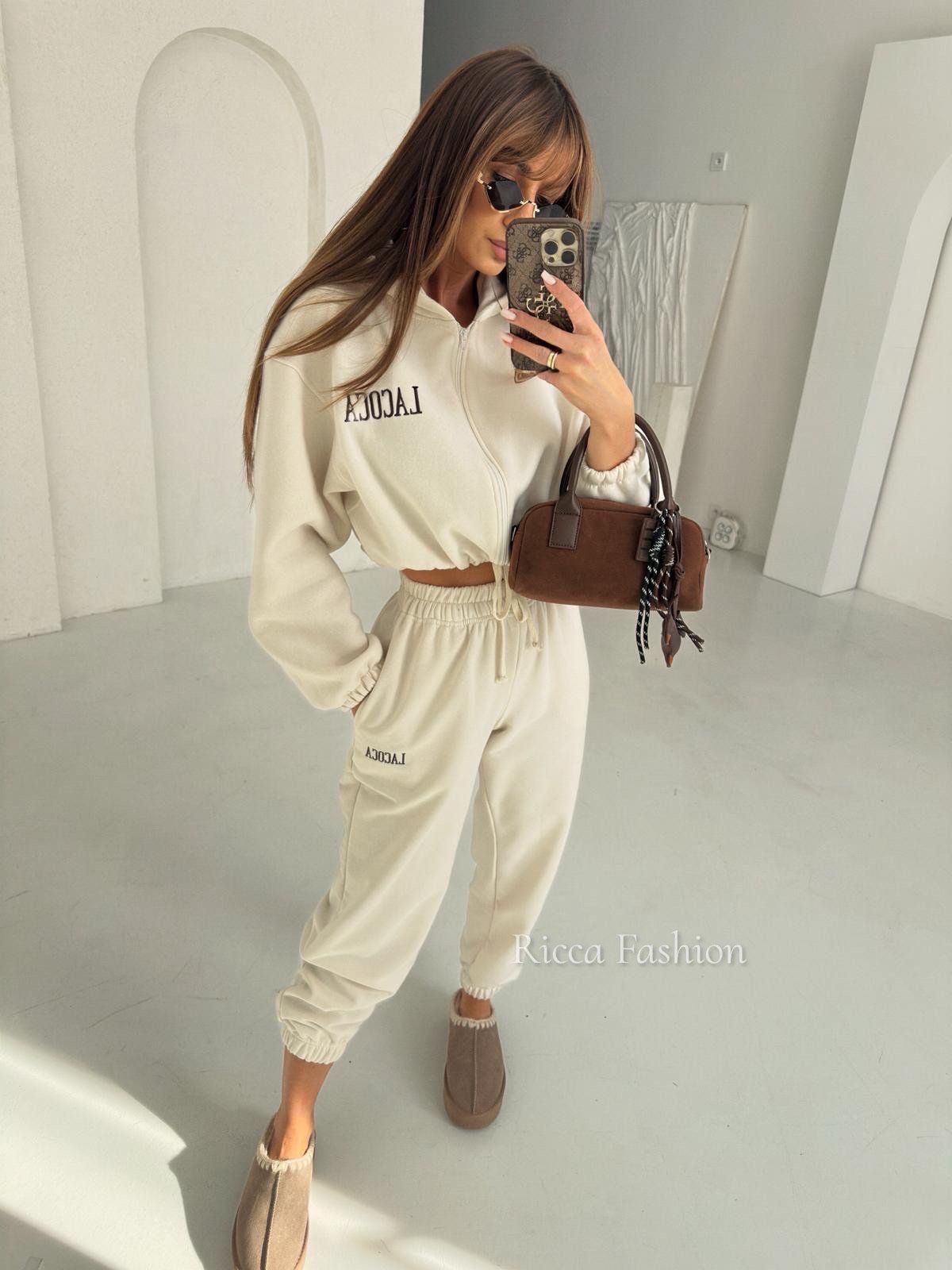 Komplet premium CRISTY, beż