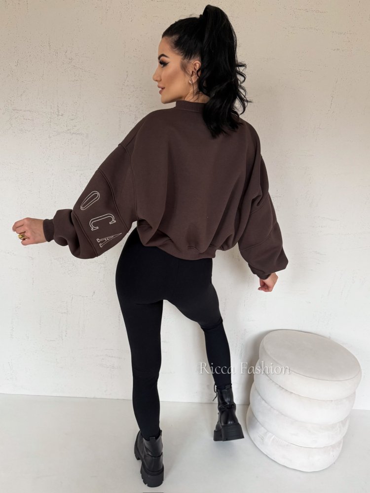 Bluza dresowa COCINE, chocolate