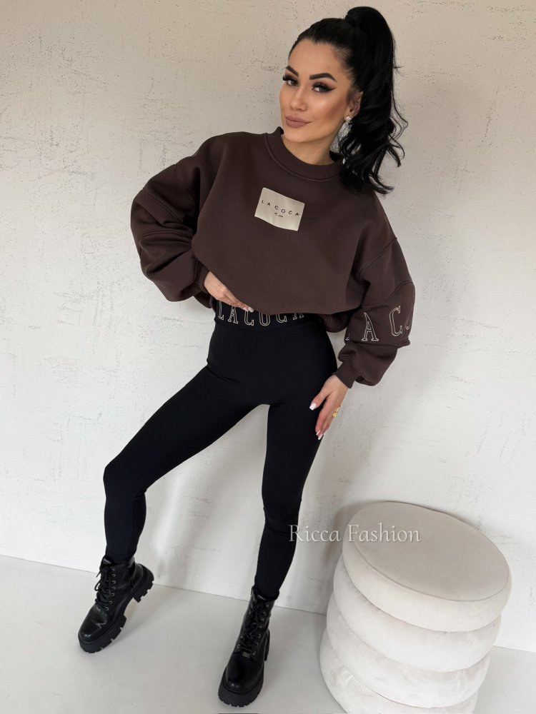 Bluza dresowa COCINE, chocolate