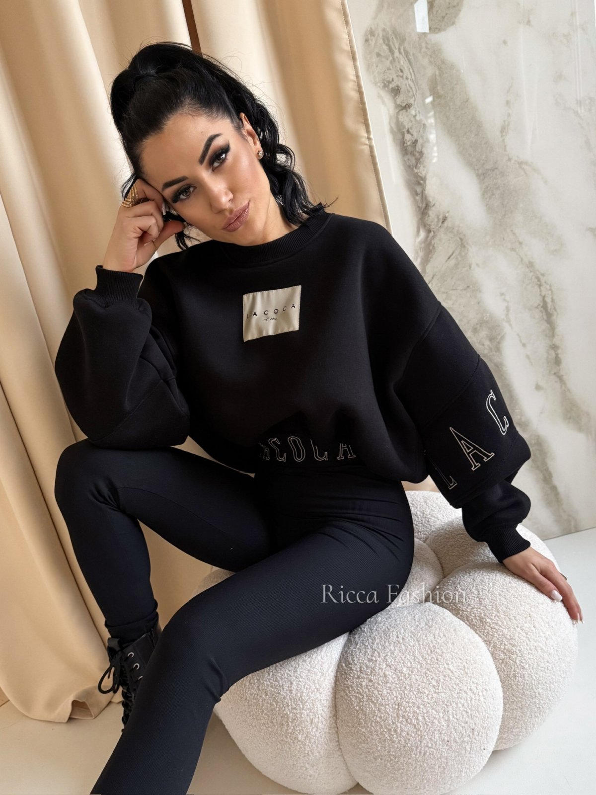 Bluza dresowa COCINE, black