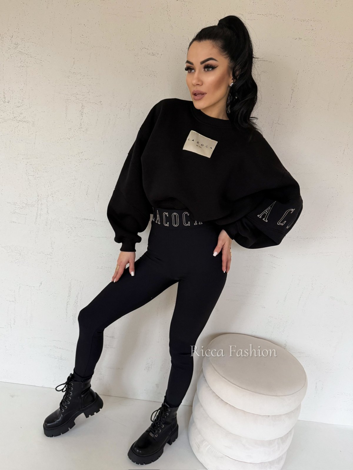 Bluza dresowa COCINE, black