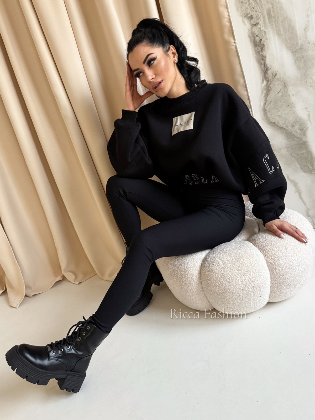 Bluza dresowa COCINE, black