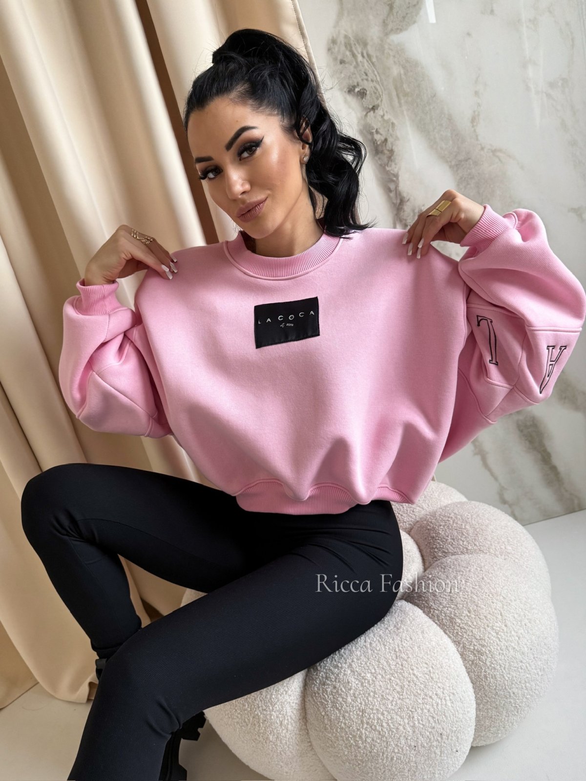 Bluza dresowa COCINE, pink