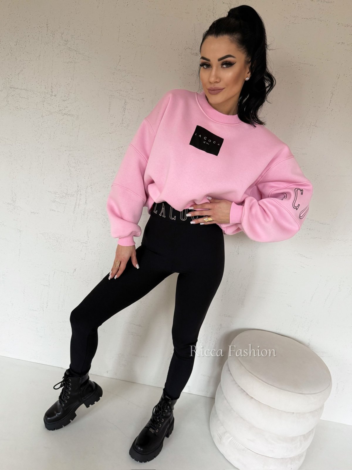 Bluza dresowa COCINE, pink