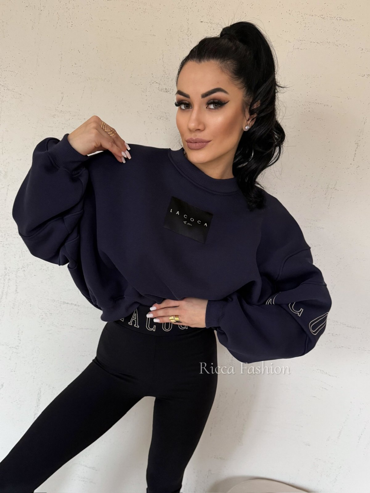 Bluza dresowa COCINE, navy