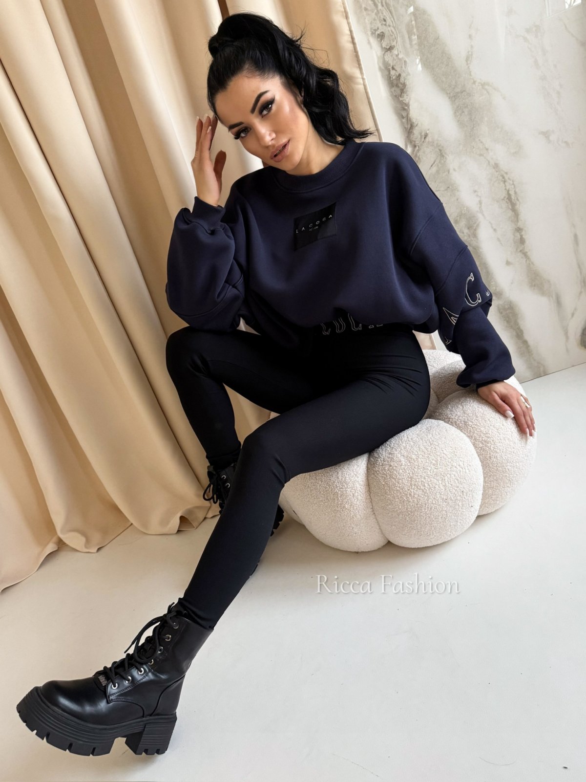 Bluza dresowa COCINE, navy