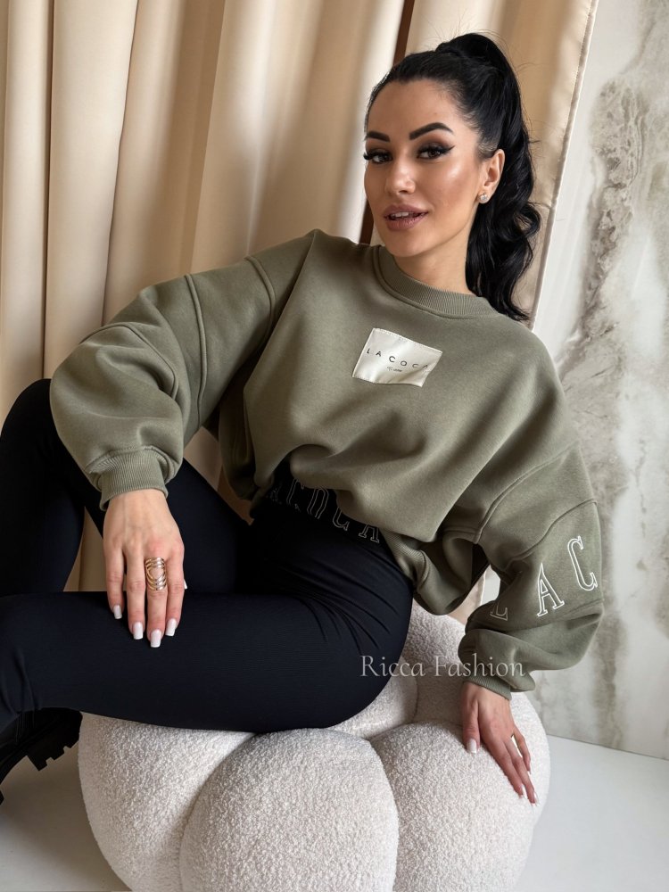 Bluza dresowa COCINE, olive