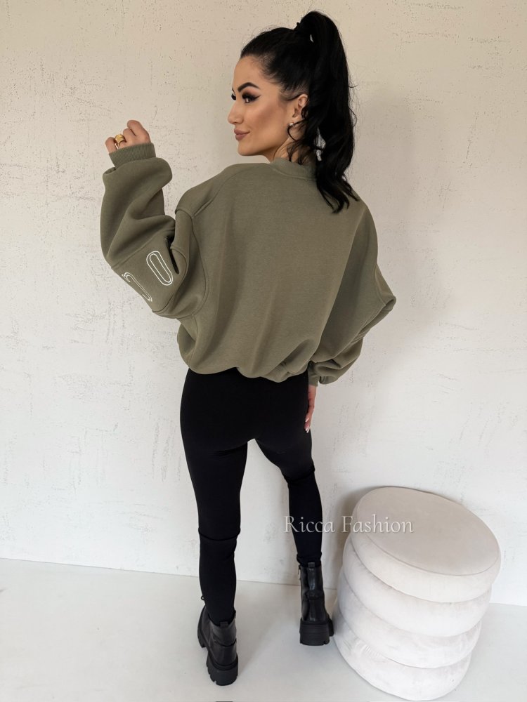 Bluza dresowa COCINE, olive