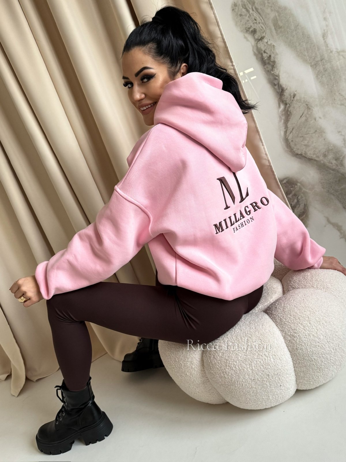 Bluza dresowa MAILY, light pink