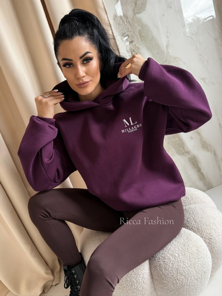 Bluza dresowa MAILY, plum