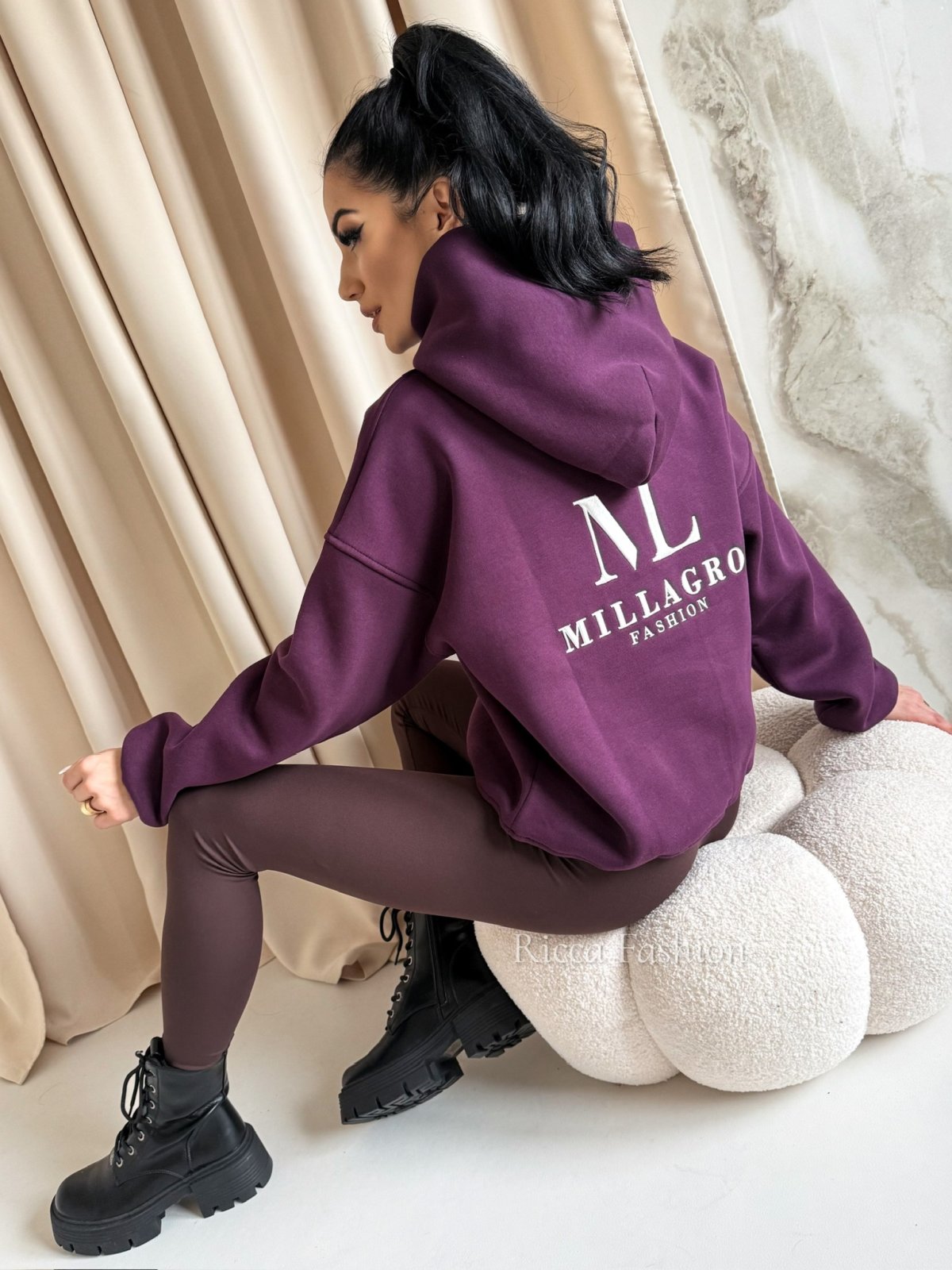 Bluza dresowa MAILY, plum