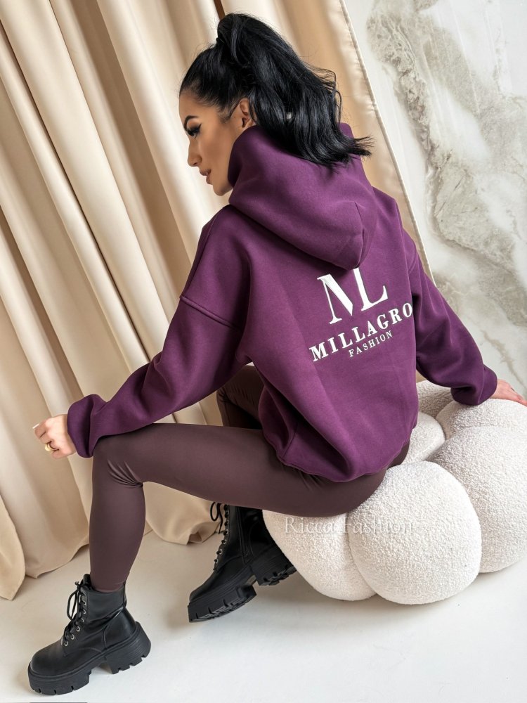 Bluza dresowa MAILY, plum