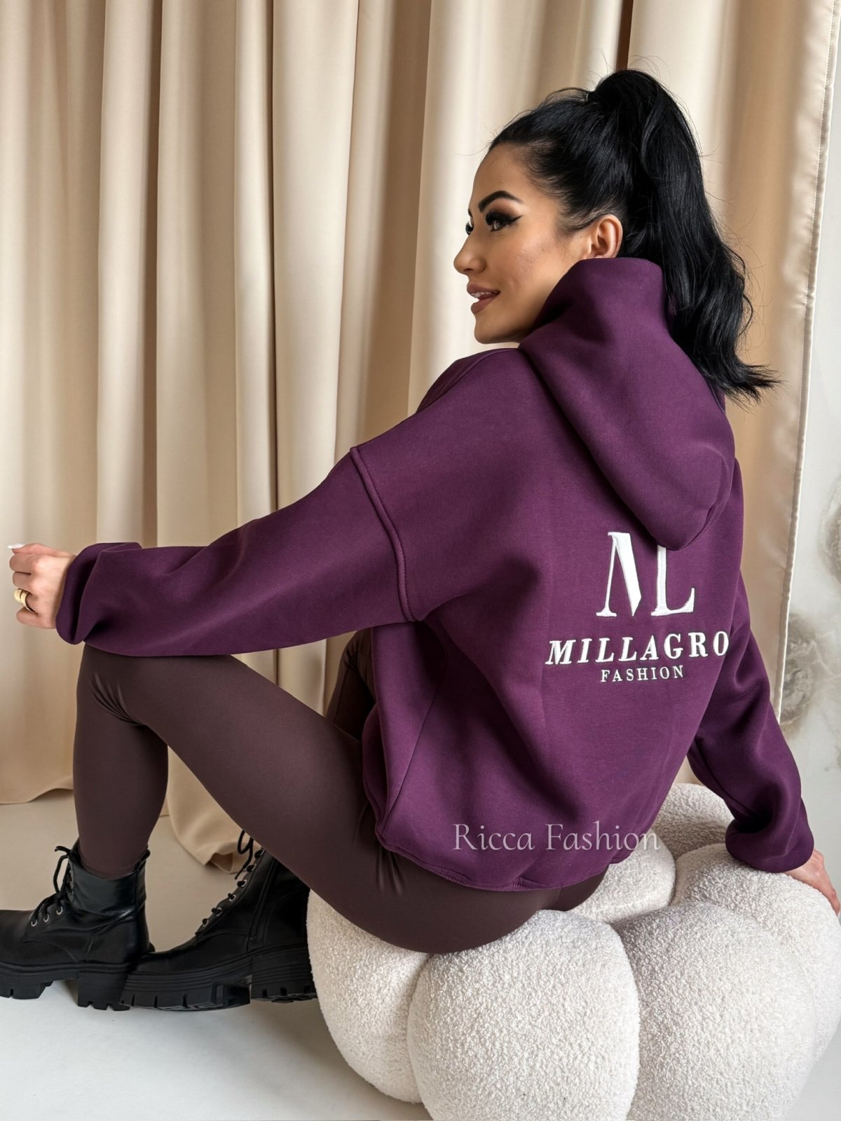 Bluza dresowa MAILY, plum