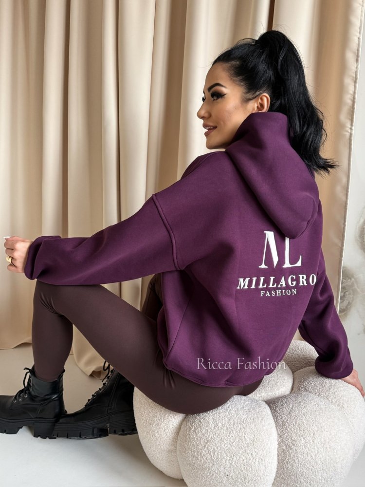 Bluza dresowa MAILY, plum
