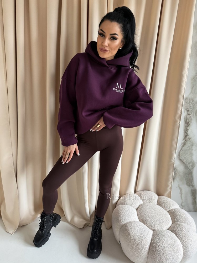 Bluza dresowa MAILY, plum