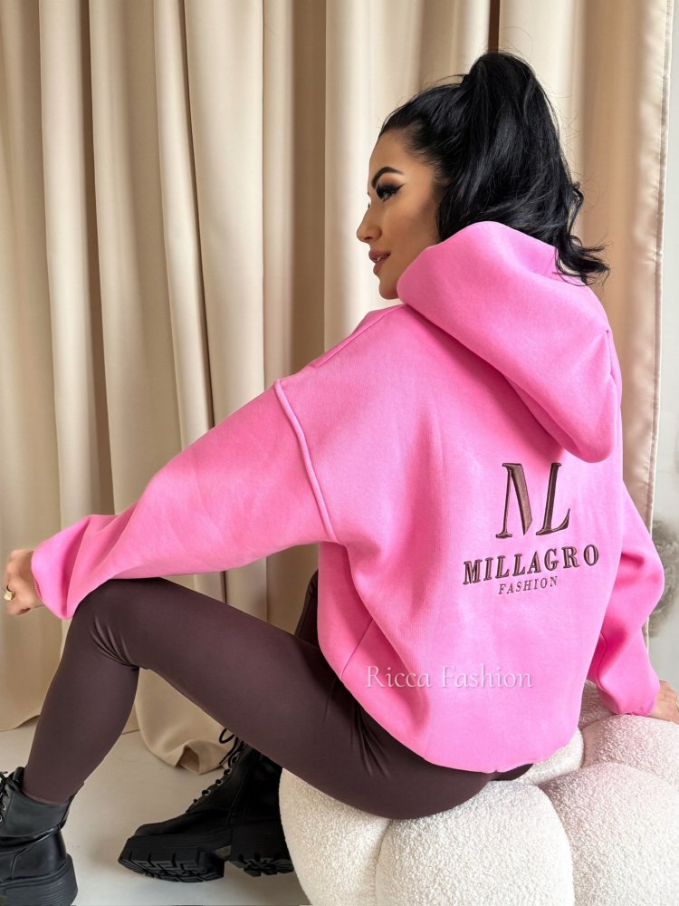 Bluza dresowa MAILY, candy pink