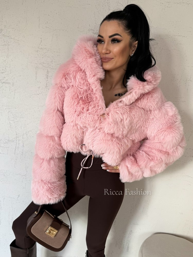 Kurtka/futerko OLAVGA MARCELLINI, pudrowy róż