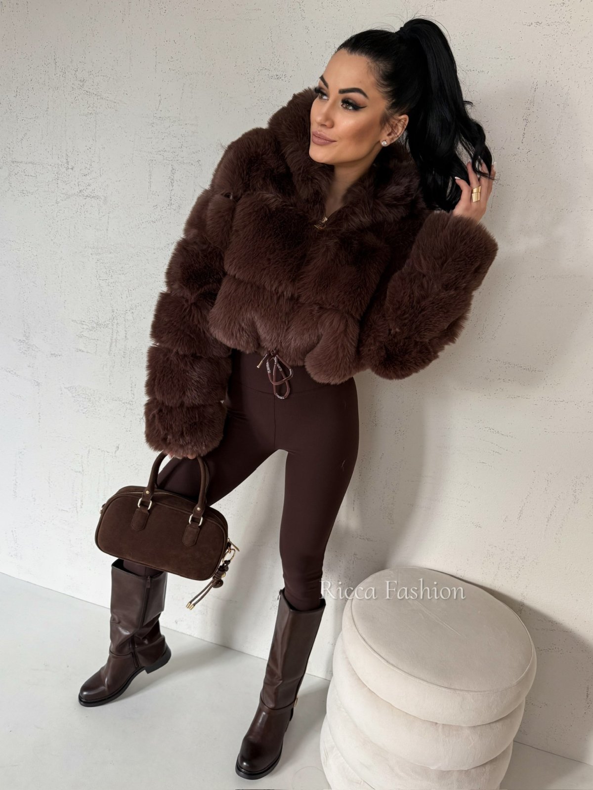 Kurtka/futerko OLAVGA MARCELLINI, czekolada