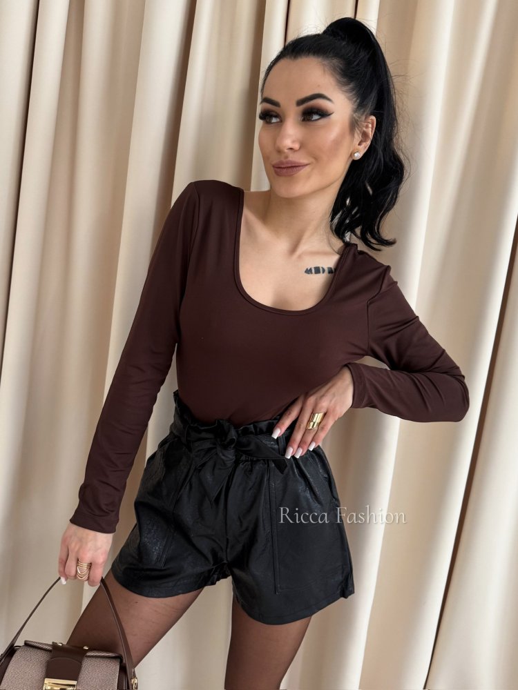 Szorty skórzane SAGUARO, black