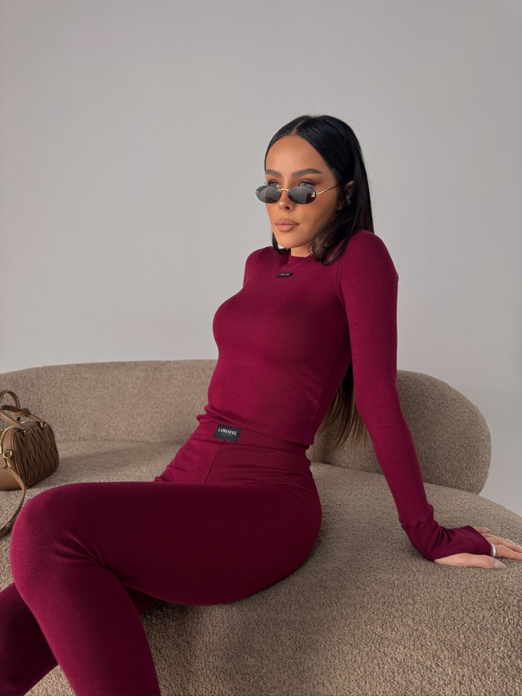 Bluzka/top FUSION, bordo