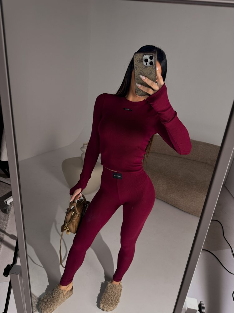 Bluzka/top FUSION, bordo