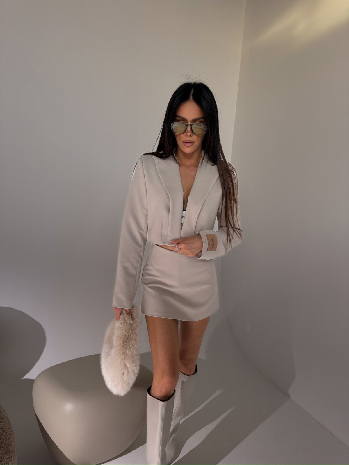 Spódniczko-szorty SWAY, beż