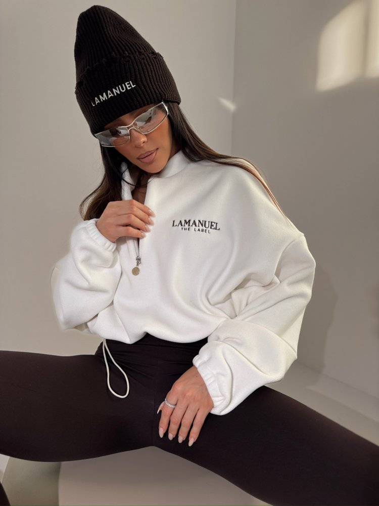 Bluza polarowa WARM UP, ecru