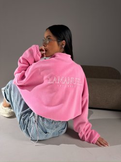 Bluza polarowa WARM UP, róż