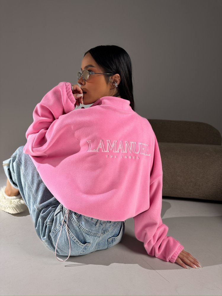 Bluza polarowa WARM UP, róż