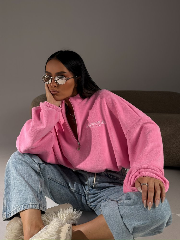 Bluza polarowa WARM UP, róż