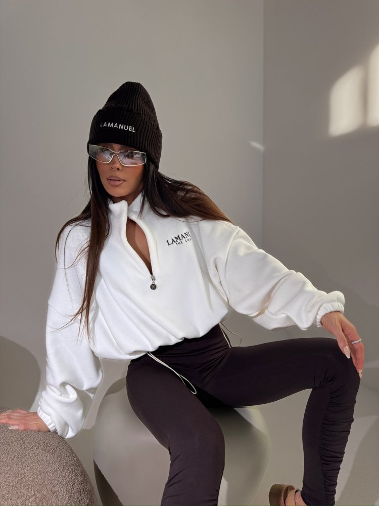 Czapka z wełną ALPINE, czekolada