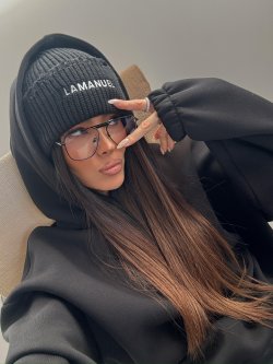 Czapka z wełną ALPINE, czarna