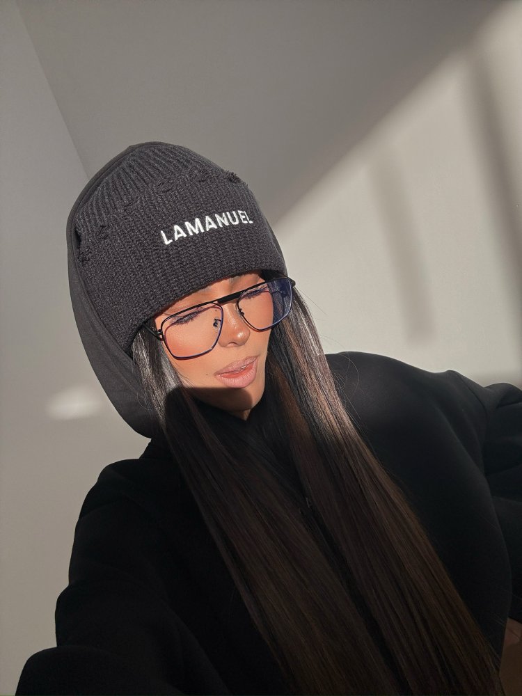 Czapka z wełną ALPINE, czarna