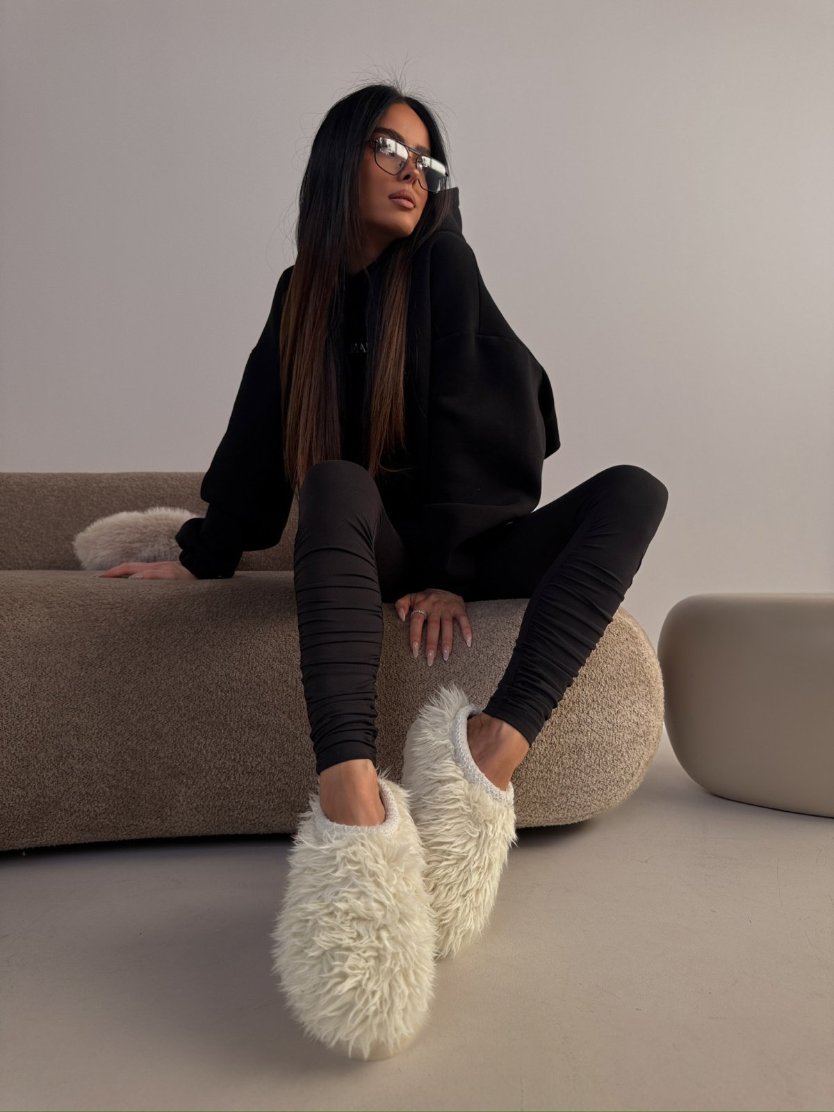 Legginsy z lycry CURVE, czarne