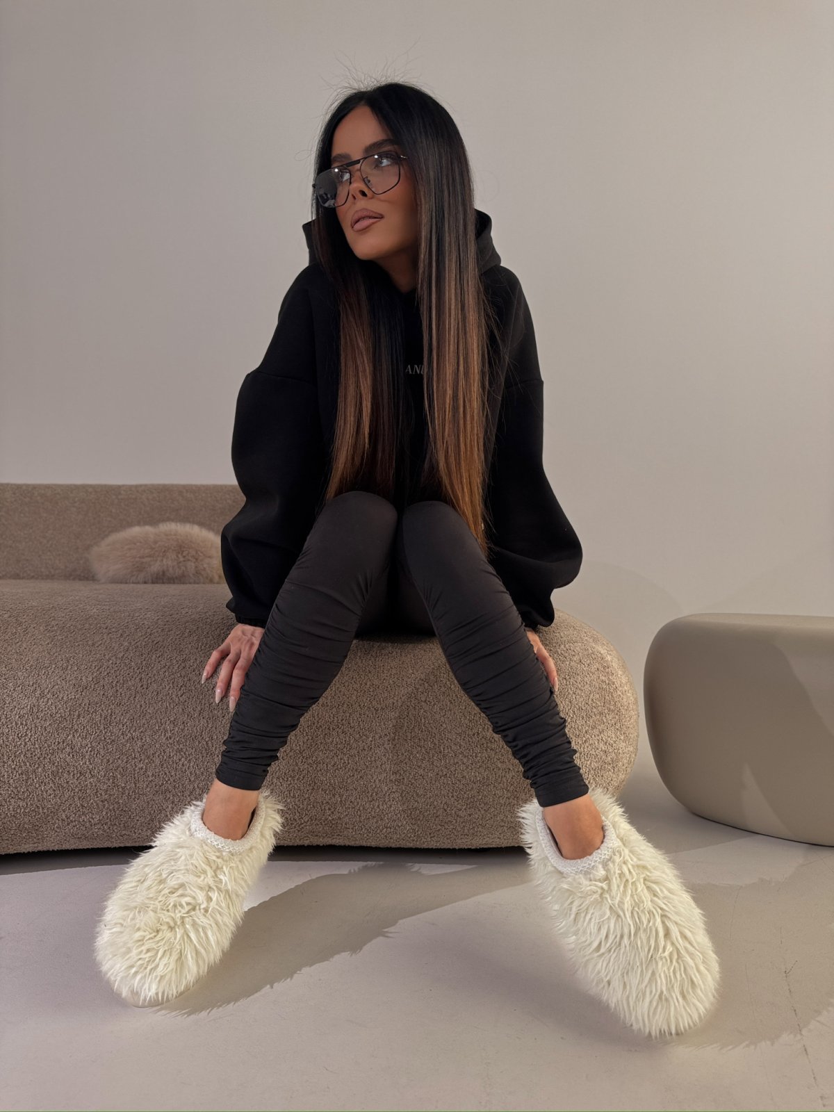 Legginsy z lycry CURVE, czarne