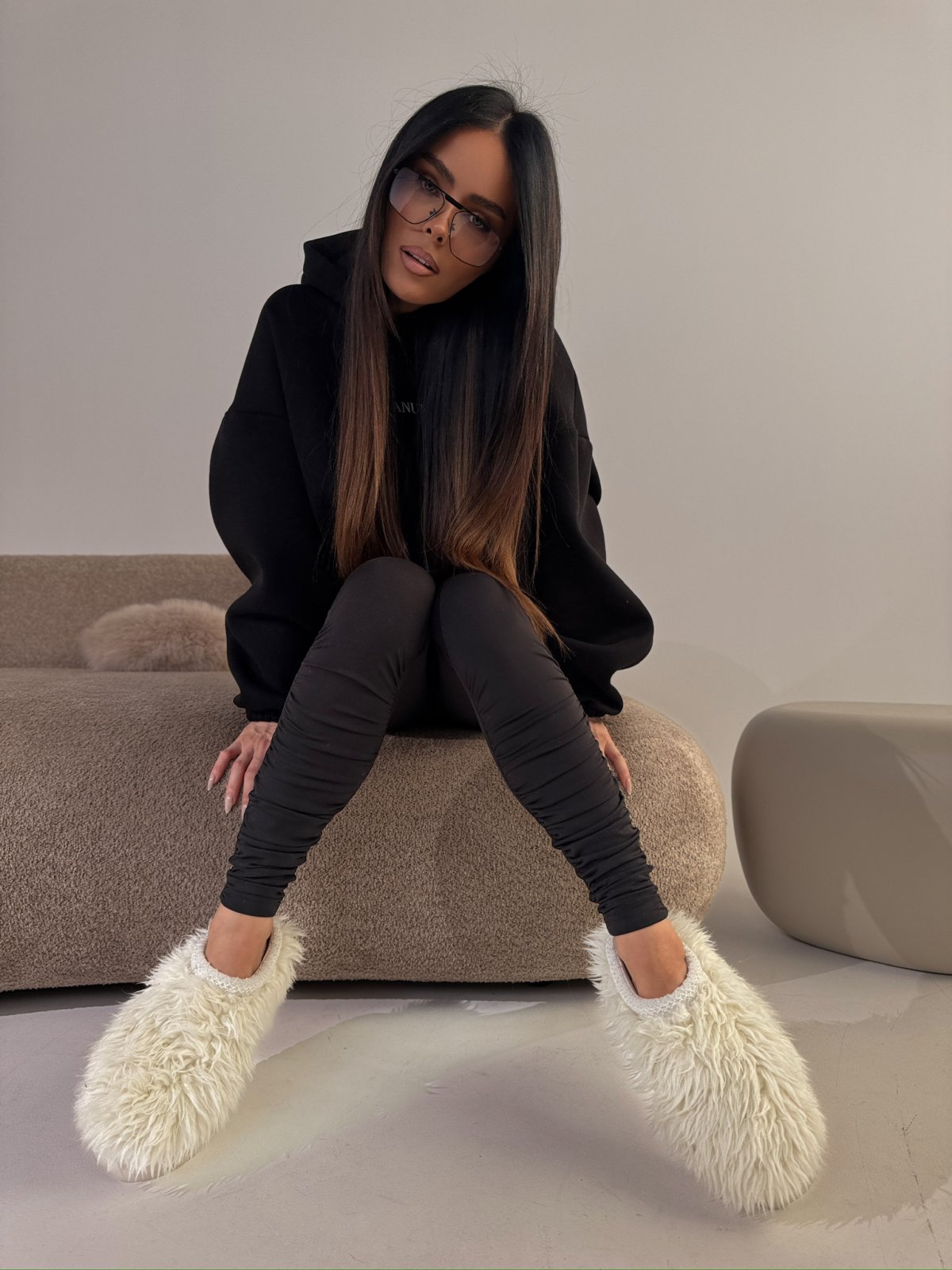 Legginsy z lycry CURVE, czarne