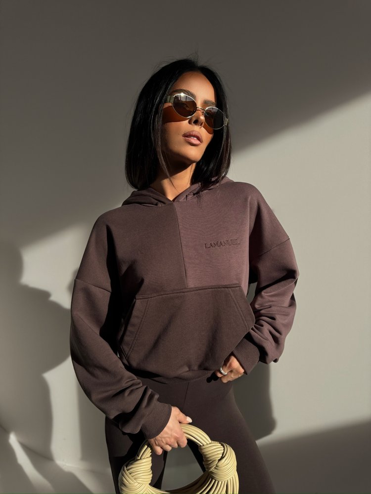 Bluza dresowa TRIAD, czekolada