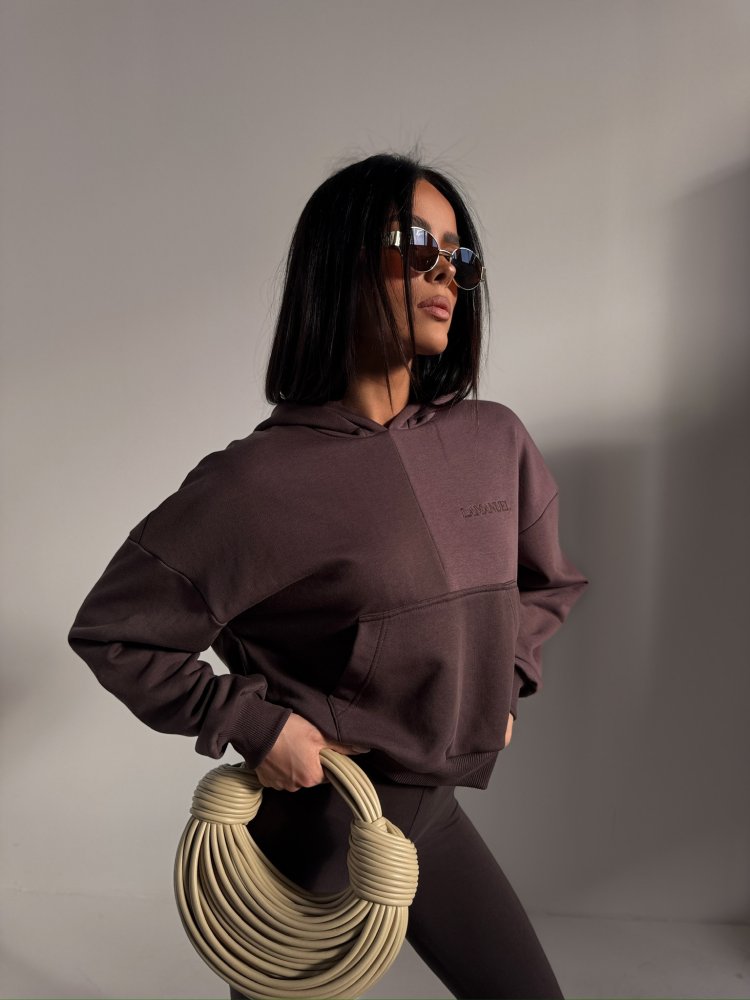 Bluza dresowa TRIAD, czekolada