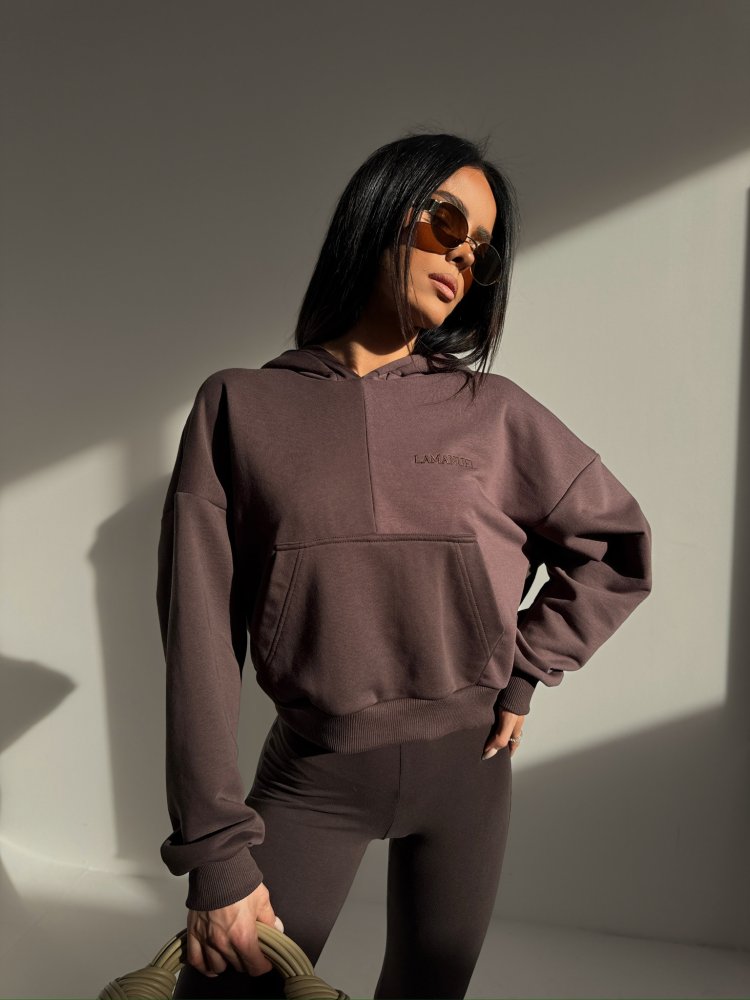 Bluza dresowa TRIAD, czekolada